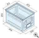 Wymiary skrzynki metalowej rozmiar 4A5